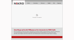 Desktop Screenshot of nikro.de