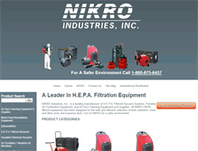 Tablet Screenshot of nikro.com